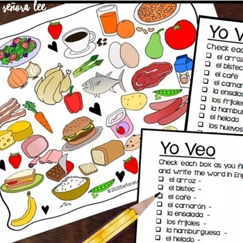 LA COMIDA: CENA - Spanish Food: Dinner Activity Pack by Senorita Profe