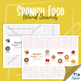 Spanish Food Word Search