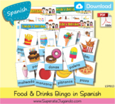 Spanish Food and Drinks Bingo Printable / Lotería Comida y