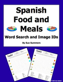 Spanish Food and Meals Word Search Puzzle, Vocabulary, and Image IDs