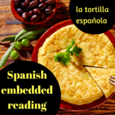 Spanish Foods Embedded Reading La tortilla española Vocabu