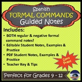 Spanish Formal Commands (Negative & Affirmative) - Guided 