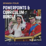 Spanish Four PowerPoints and Curriculum Bundle Distance Learning