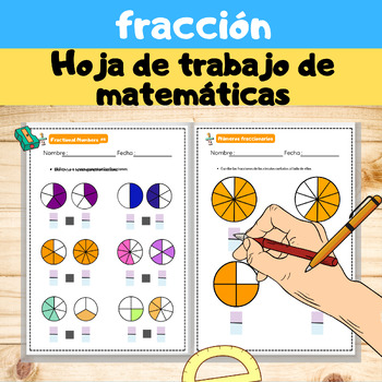 Preview of Spanish Fraction Fun: Printable Math Worksheets and Activities.