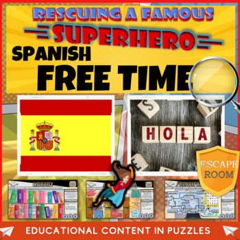 Preview of Spanish - Free Time Escape Room