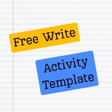 Spanish Free Write Activity Template & Guide - Friday Free Write