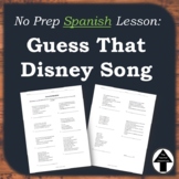Disney Song Translation Fun Spanish Worksheet Activity / N