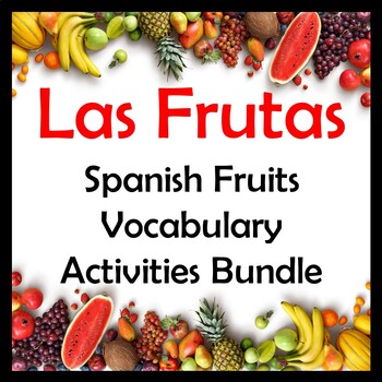 Fruits (BINGO+FLASH CARDS+ 7 ACTIVITIES). Las frutas en inglés. by Clip  Meraki