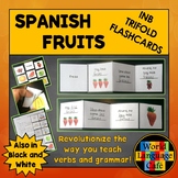 Spanish Fruits Interactive Notebook Trifold Flashcards