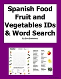 Spanish Fruits and Vegetables Word Search and Picture IDs - Spanish Food