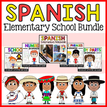 Preview of Spanish Full Year Curriculum Bundle en Español | DISCOUNT 50% OFF