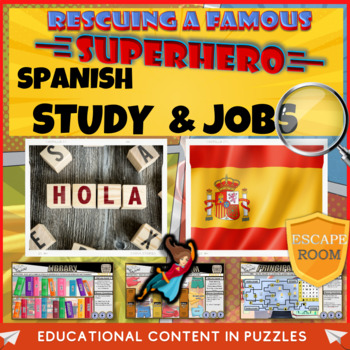 Preview of Spanish - Future Study and Employment Escape Room