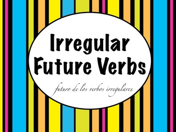 Preview of Spanish Future Tense Irregular Verbs PowerPoint Slideshow Presentation