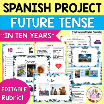 Preview of Spanish Future Tense Project | En Diez Años Futuro Proyecto