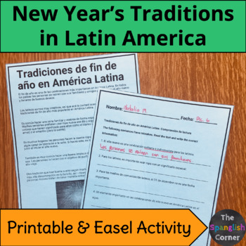 Preview of Spanish Future Tenses & New Year Traditions in Latin America