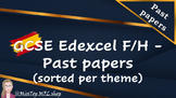 Spanish GCSE Past papers - per theme (Edexcel)