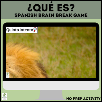 Preview of Spanish Game | Brain Break | ¿Qué es?