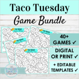 Spanish Ser and Adjectives Activity | Digital or Print Taco Tuesday Game