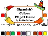 Spanish Game: Spanish Colors Clip It Game