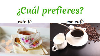 Spanish Food La Comida Vocabulary Would you Rather ¿Qué Prefieres? Editable  Game