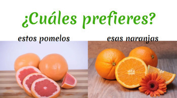 Spanish Food La Comida Vocabulary Would you Rather ¿Qué Prefieres? Editable  Game