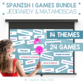 Spanish Games for Spanish 1 Year-Long Bundle of Jeopardy a