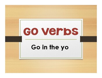 Preview of Spanish Go Verb Notes With Video
