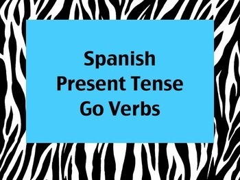 Preview of Spanish Go Verbs (Venir, Traer, Salir, etc) Keynote Presentation for MAC