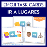 Spanish Going Places (Ir a Lugares) Emoji Puzzle Task Cards