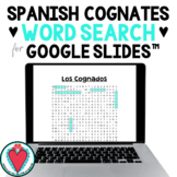 Spanish Cognates Word Search - Game for Google Classroom -
