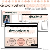 Spanish Google Sites: Classroom Website Templates (Neutral