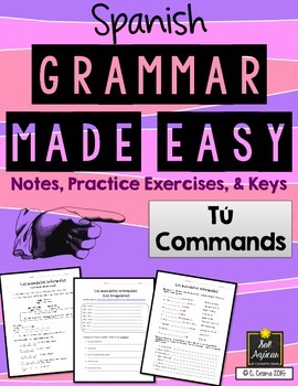 Preview of Spanish Grammar Made Easy - Informal Commands - Los Mandatos Informales