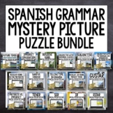 Spanish Grammar Mystery Picture Puzzle Self Correcting