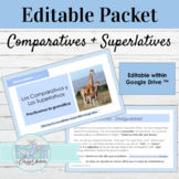 Editable Spanish Comparisons and Superlatives Practice Pac