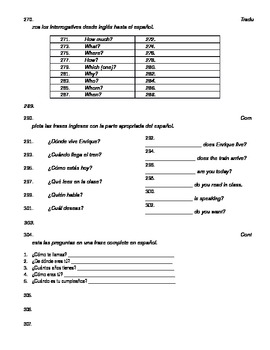 spanish grammar worksheets by la casa de zurbriggen tpt