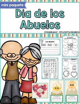 Grandparents Day, Grandma, Grandpa in SPANISH by itty bitty kinders