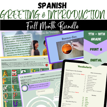 Preview of Spanish Greeting & Introductions