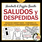 Spanish Greetings Farewells & Basic Conversation Handout, 