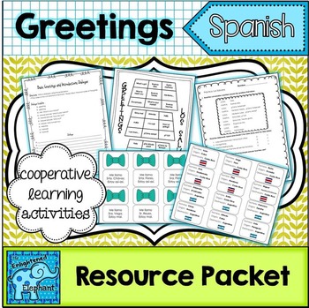 Preview of Spanish Greetings, Farewells and Basic Introductions Thematic Unit