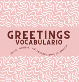 Spanish Greetings, Farewells, and Introductions Vocabulary
