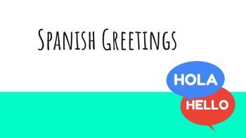 Preview of Spanish Greetings (For K-6)