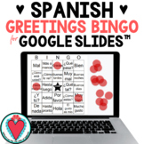Spanish Greetings - Spanish Bingo Games for Google Classro