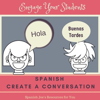 Spanish Greetings Vocabulary Comic by Spanish Joe's Resources for YOU