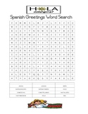 Spanish Greetings Word Search