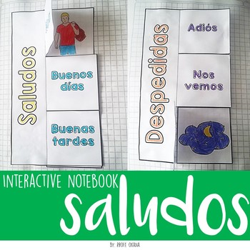 Preview of Spanish Greetings & goodbyes - Saludos y despedidas INTERACTIVE NOTEBOOK
