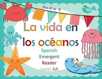 Preview of Spanish Guided Reading Ocean Life