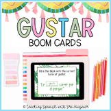 Spanish Gustar BOOM Cards Digital Task Cards