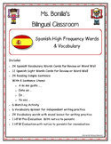 Spanish HFW & Vocabulary