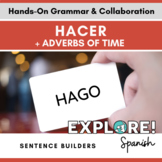 Spanish - Hacer - Sentence Builders hands-on activity - EDITABLE 