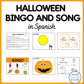 Preview of Spanish Halloween Bingo and Song (Mp3)